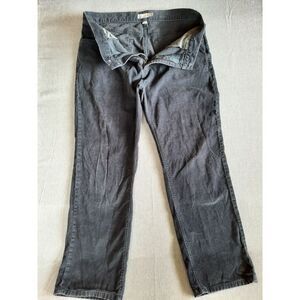 J. Crew‎ Men 34x30 Straight Wide-Leg Corduroy Gray Pants Pure Cotton